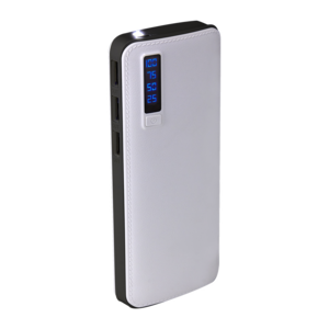 CRG027, POWER BANK ALAID(Batería auxiliar para smartphone con 3 salidas de carga. capacidad 7500 mAh. Incluye cable cargador compatible con USB y micro USB. Display indicador de batería.)