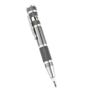 HER016, DESARMADOR AZADY(Contiene 8 diferentes puntas de desarmador (4 puntas de cruz y 4 puntas planas). Incluye clip.)