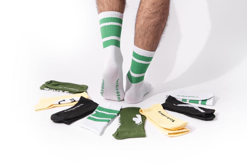 SOCKCETERA001, Calceta / Calcetín Semideportivo Crew, Diseñado para uso diario como para ejercicio. 
Casos de Éxito: Merch para Gimnasios o Clubs deportivos, Carreras deportivas, lanzamientos de marcas, regalos corporativos.
