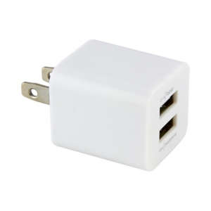 CEL017, ADAPTADOR KARFI(Adaptador de corriente con doble entrada USB para smartphone y tablet.)